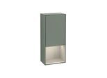 Villeroy und Boch Finion Seitenschrank F550HHGM 41,8x93,6x27cm, rechts, Regal unten Sand Matt, Olive Matt Lacquer
