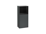 Villeroy und Boch Finion Seitenschrank F530PHHG 41,8cm, rechts, Ladestation, Regal Glossy Black Lacquer, Midnight Blue Matt Lacquer