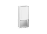 Villeroy und Boch Finion Seitenschrank F540GJGF 41,8x93,6x27cm, links, Regal unten Light grey matt, Glossy white lacquer