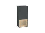 Villeroy und Boch Finion Seitenschrank F540PCHG 41,8x93,6x27cm, links, Regal unten Oak Veneer, Midnight Blue Matt Lacquer