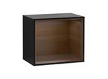 Villeroy und Boch Finion Regalmodul G580GNPH 41,8x35,6x27cm, Emotion, Regal Walnut Veneer, Glossy Black Lacquer