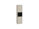 Villeroy und Boch Finion Hochschrank F470PHHH 41,8x151,6x27cm, rechts, Regal Glossy Black Lacquer, Sand Matt Lacquer