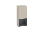 Villeroy und Boch Finion Seitenschrank F550HGHH 41,8x93,6x27cm, rechts, Regal unten Midnight Blue Matt, Sand Matt Lacquer