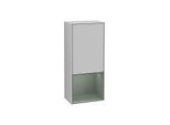 Villeroy und Boch Finion Seitenschrank F540GMGJ 41,8x93,6x27cm, links, Regal unten Olive Matt, Light grey matt