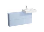 LAUFEN Kartell Waschtisch-Unterschrank H4082920336451 120x61x27cm, Ausschnitt rechts, graublau
