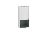 Villeroy und Boch Finion Seitenschrank F550HGMT 41,8x93,6x27cm, rechts, Regal unten Midnight Blue Matt, White matt lacquer