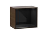 Villeroy und Boch Finion Regalmodul F580PHGN 41,8x35,6x27cm, Regal Glossy Black, Walnut veneer