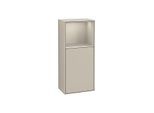 Villeroy und Boch Finion Seitenschrank F500HHHH 41,8x93,6x27cm, links, Regal oben Sand Matt, Sand Matt Lacquer