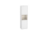 Villeroy und Boch Finion Hochschrank F460HHGF 41,8x151,6x27cm, links, Regal Sand Matt Lacquer, Glossy white lacquer