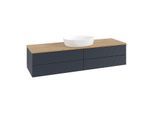 Villeroy & Boch Antao Waschtischunterschrank 1600x360x500mm L25111HG mit Beleuchtung mit Struktur FK/AP: HG/1