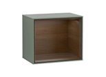 Villeroy und Boch Finion Regalmodul G580GNGM 41,8x35,6x27cm, Emotion, Regal Walnut Veneer, Olive Matt Lacquer