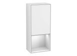 Villeroy und Boch Finion Seitenschrank G540MTGF 41,8cm, links, Emotion, Regal unten White Matt, Glossy white lacquer