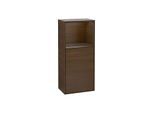 Villeroy und Boch Finion Seitenschrank F520GNGN 41,8cm, links, Ladestation, Regal Walnut veneer, Walnut veneer