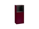 Villeroy und Boch Finion Seitenschrank G500PDHB 41,8x93,6cm, links, Emotion, Regal oben Black matt, Peony Matt
