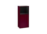 Villeroy und Boch Finion Seitenschrank G530PHHB 41,8cm, rechts, Ladestation, Emotion, Regal Glossy Black Lacquer, Peony Matt