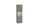 Villeroy und Boch Finion Hochschrank F460HHGM 41,8x151,6x27cm, links, Regal Sand Matt Lacquer, Olive Matt Lacquer