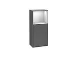 Villeroy und Boch Finion Seitenschrank F520MTGK 41,8cm, links, Ladestation, Regal White matt lacquer, Anthracite matt