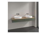 Villeroy und Boch Antao Waschtisch-Unterschrank K17011HL 160x19x50cm, Waschtischplattenfarbe honey oak, leaf green matt lacquer