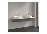 Villeroy und Boch Antao Waschtisch-Unterschrank K17153GK 160x19x50cm, Hahnlochbohrung, Waschbeckenplattenfarbe botticino, anthracite matt lacquer