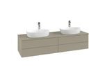 Villeroy & Boch Antao Waschtischunterschrank 1600x360x500mm L28050HK mit Beleuchtung FK/AP: HK/0