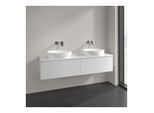 Villeroy und Boch Antao Waschtisch-Unterschrank K39150GF 160x36x50cm, Hahnlochbohrung, Waschbeckenplattenfarbe Lack, glossy white lacquer