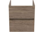 Ideal Standard Eurovit+ Waschtisch-Unterschrank R0256Y9 ,500x440x550mm Nussbaum geflammt, 2 Auszüge