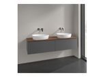 Villeroy und Boch Antao Waschtisch-Unterschrank K39012GK 160x36x50cm, Waschbeckenplattenfarbe warm walnut, anthracite matt lacquer