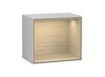 Villeroy und Boch Finion Regalmodul F580PCGJ 41,8x35,6x27cm, Regal Oak Veneer, Light grey matt