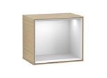 Villeroy und Boch Finion Regalmodul F590MTPC 41,8x35,6x27cm, Ladestation, Regal White Matt, Oak Veneer