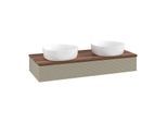 Villeroy & Boch Antao Waschtischunterschrank 1200x190x500mm L13112HK mit Beleuchtung mit Struktur FK/AP: HK/2