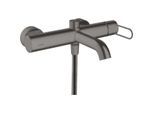 hansgrohe Axor Uno Wannenarmatur 38421340 Aufputz, Ausladung 203mm, mit Bügelgriff, brushed black chrome