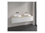 Villeroy und Boch Antao Waschtisch-Unterschrank K39013GF 160x36x50cm, Waschbeckenplattenfarbe botticino, glossy white lacquer