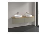 Villeroy und Boch Antao Waschtisch-Unterschrank L39011HK 160x36x50cm, Waschbeckenplattenfarbe honey oak, stone grey matt lacquer, Mit Beleuchtung