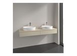 Villeroy und Boch Antao Waschtisch-Unterschrank K17053HJ 160x19x50cm, Hahnlochbohrung, Waschbeckenplattenfarbe botticino, silk grey matt lacquer