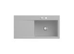 Villeroy und Boch Subway Style 60 Spüle 336102SM rechts, mit Ablaufgarnitur, Excenterbetätigung, 1000 x 510 mm, steam CeramicPlus