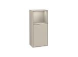 Villeroy und Boch Finion Seitenschrank F520HHHH 41,8cm, links, Ladestation, Regal Sand Matt Lacquer, Sand Matt Lacquer