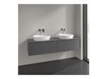 Villeroy und Boch Antao Waschtisch-Unterschrank L39010GK 160x36x50cm, Waschbeckenplattenfarbe Lack, anthracite matt lacquer, Mit Beleuchtung