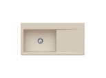 Villeroy und Boch Subway Style 60 Spüle 336200AM Spülbecken links, 510 mm, almond CeramicPlus