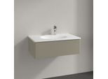 Villeroy und Boch Antao Waschtisch-Unterschrank K01000HK 78,8x25,6x49,6cm, ohne Frontstruktur, stone grey matt lacquer