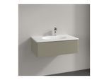 Villeroy und Boch Antao Waschtisch-Unterschrank L01000HK 78,8x25,6x49,6cm, ohne Frontstruktur, stone grey matt lacquer, Mit Beleuchtung