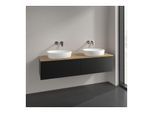 Villeroy und Boch Antao Waschtisch-Unterschrank L39011PD 160x36x50cm, Waschbeckenplattenfarbe honey oak, black matt lacquer, Mit Beleuchtung