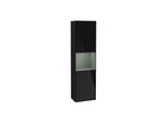 Villeroy und Boch Finion Hochschrank F470GMPH 41,8x151,6x27cm, rechts, Regal Olive Matt Lacquer, Glossy Black Lacquer