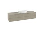 Villeroy & Boch Antao Waschtischunterschrank 1600x360x500mm L25110HK mit Beleuchtung mit Struktur FK/AP: HK/0