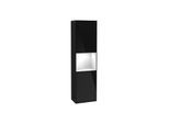 Villeroy und Boch Finion Hochschrank F460GFPH 41,8x151,6x27cm, links, Regal Glossy White Lacquer, Glossy Black Lacquer
