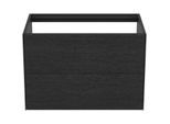 Ideal Standard Conca Waschtisch-Unterschrank T4356Y4 ohne Waschtisch-Platte, 2 Auszüge, 80x50,5x54 cm, Eiche geflammt Furnier