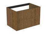 Ideal Standard Conca Waschtisch-Unterschrank T4356Y5 ohne Waschtisch-Platte, 2 Auszüge, 80x50,5x54 cm, Walnuss dunkel Furnier