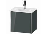 Duravit XSquare Waschtisch-Unterschrank XS4220R3838 43x39,7x30,8cm, Anschlag rechts, Dolomiti Grey hochglanz, 1 Tür