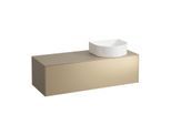 LAUFEN Sonar Schubladenelement/Sideboard H4054230340401 117,5x34x45,5cm, Ausschnitt rechts, Gold