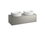 LAUFEN Sonar Schubladenelement/Sideboard H4054240340421 117,5x34x45,5cm, Ausschnitt links/rechts, Titan