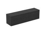 Ideal Standard Conca Waschtisch-Unterschrank T4326Y4 ohne Ausschnitt, 4 Auszüge, 200x50,5x55 cm, Eiche geflammt Furnier